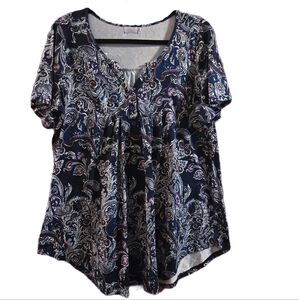 Paisley Print Blouse